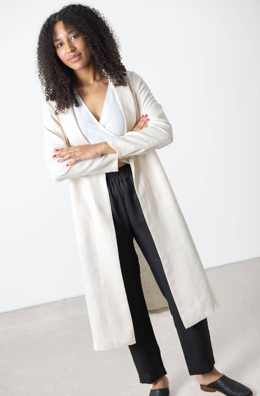 Long Linen Cardigan Ancona